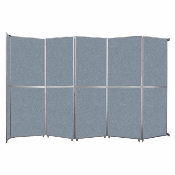 Versare Operable Wall Folding Room Divider 19'6" x 12'3" Powder Blue Fabric 1070504-2 - main